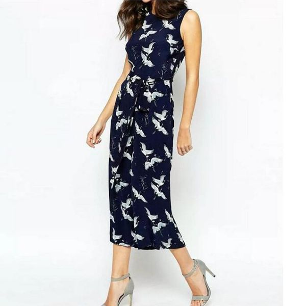 women cute crane print jumpsuit sashes pockets sleeveless pleated rompers ladies vintage casual jumpsuits 210419, Black;white
women cute crane print jumpsuit sashes pockets sleeveless pleated rompers ladies vintage casual jumpsuits 210419, Black;white