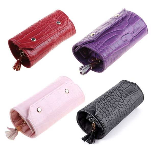 jewelry pouches, bags portable travel organizer box roll pu leather jewellery storage pouch hx6e, Pink;blue
jewelry pouches, bags portable travel organizer box roll pu leather jewellery storage pouch hx6e, Pink;blue
