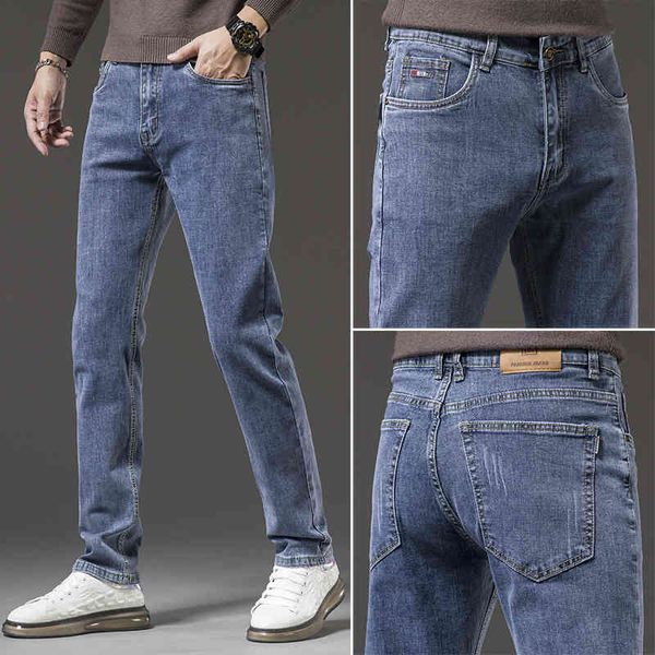 jeans men's autumn and winter korean version elastic loose slim straight pants casual versatile trendy brand long, Blue
jeans men's autumn and winter korean version elastic loose slim straight pants casual versatile trendy brand long, Blue