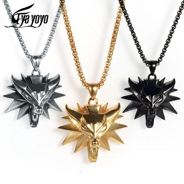 pendant necklaces punk open mouth wolf head necklace stainless steel hunt medallion vintage animal jewelry accessories for men boys, Silver
pendant necklaces punk open mouth wolf head necklace stainless steel hunt medallion vintage animal jewelry accessories for men boys, Silver