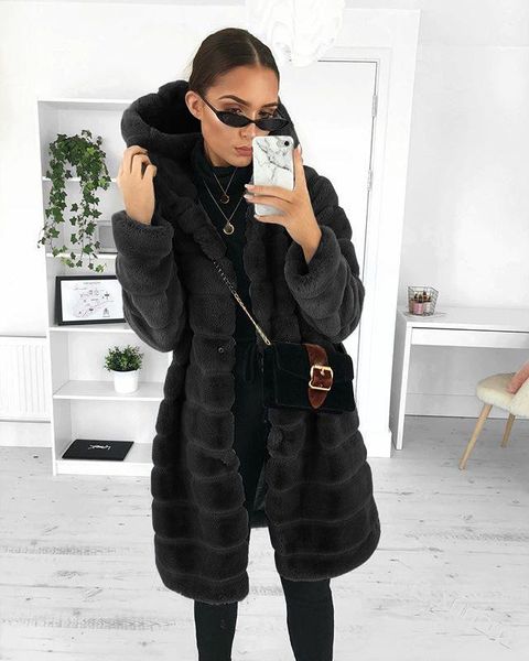 women's trench coats american fashion autumn winter imitation fur foreign european and coat middle long plush, Tan;black
women's trench coats american fashion autumn winter imitation fur foreign european and coat middle long plush, Tan;black