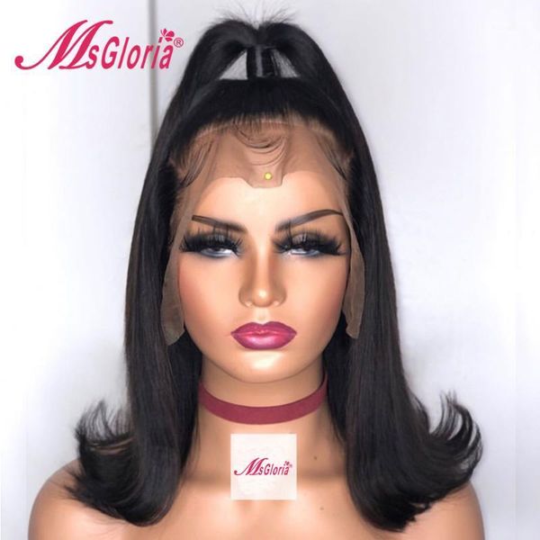 short bob wig pre plucked lace front human hair wigs for women straight brazilian 13x6 bleached knots1, Black;brown
short bob wig pre plucked lace front human hair wigs for women straight brazilian 13x6 bleached knots1, Black;brown