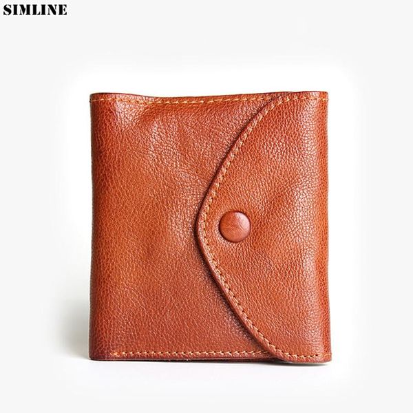 wallets simline genuine cow leather wallet men male vintage handmade short purse carteira with card holder coin pocket money bag, Red;black 
wallets simline genuine cow leather wallet men male vintage handmade short purse carteira with card holder coin pocket money bag, Red;black