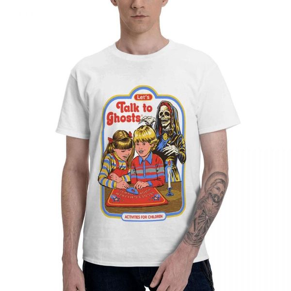 men's t-shirts let's talk to ghosts t shirt pure cotton crewneck men short sleeve oversized tee clothes four seasons, White;black
men's t-shirts let's talk to ghosts t shirt pure cotton crewneck men short sleeve oversized tee clothes four seasons, White;black