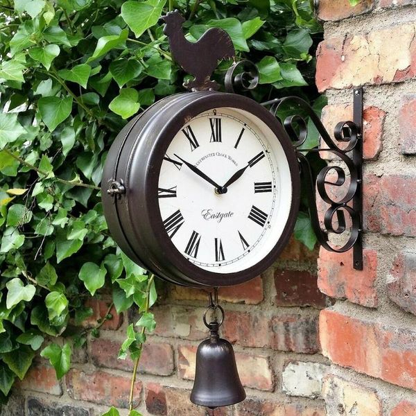 wall clocks classical outdoor wrought iron garden clock double-sided creative fashion metal chicken bell shape 4
wall clocks classical outdoor wrought iron garden clock double-sided creative fashion metal chicken bell shape 4
