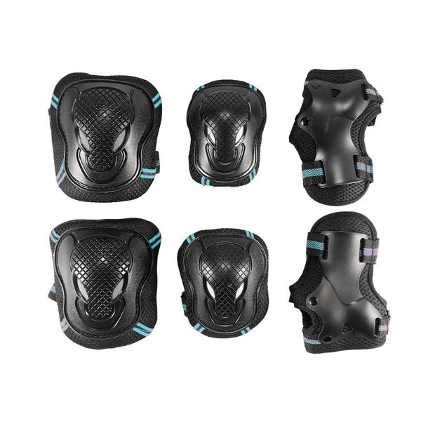 6pcs/set skating protective gear knee pad elbow pads wrist set for roller skateboarding cycling sports &, Black;gray
6pcs/set skating protective gear knee pad elbow pads wrist set for roller skateboarding cycling sports &, Black;gray