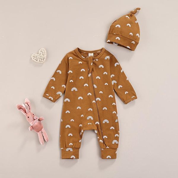 jumpsuits baby girls boys rompers casual autumn clothing sun rainbow print long sleeve o-neck with knitted cap 2pcs outfits, Blue
jumpsuits baby girls boys rompers casual autumn clothing sun rainbow print long sleeve o-neck with knitted cap 2pcs outfits, Blue