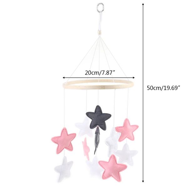 40jc baby crib felt stars musical mobile rattle infant cot wind chime bed bell toys kids room hanging decoration
40jc baby crib felt stars musical mobile rattle infant cot wind chime bed bell toys kids room hanging decoration