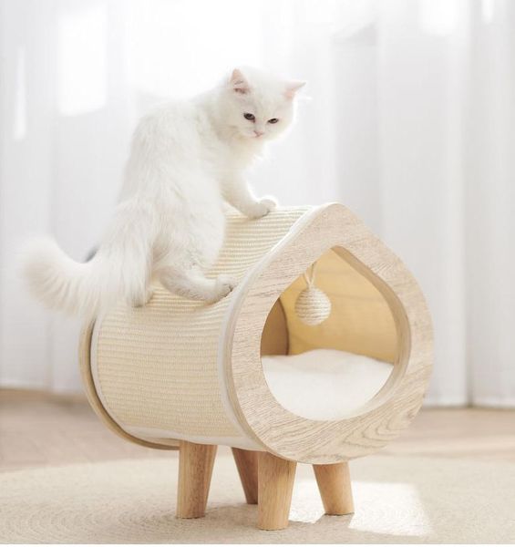 cat beds & furniture modern and simple cat's nest for all seasons semi enclosed solid wood villa warm scratch board in winter toys
cat beds & furniture modern and simple cat's nest for all seasons semi enclosed solid wood villa warm scratch board in winter toys