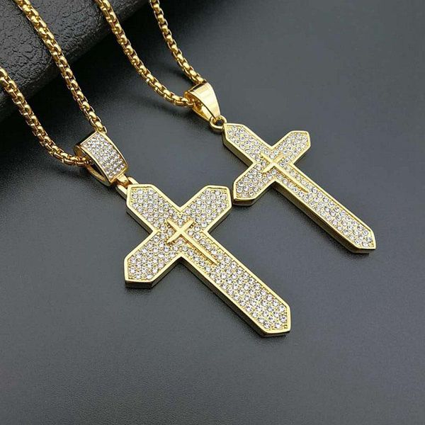 pendant necklaces hip hop pendants cubic zirconia paved cross charm stainless steel pendent with chain necklace jewelry gifts for men, Silver
pendant necklaces hip hop pendants cubic zirconia paved cross charm stainless steel pendent with chain necklace jewelry gifts for men, Silver