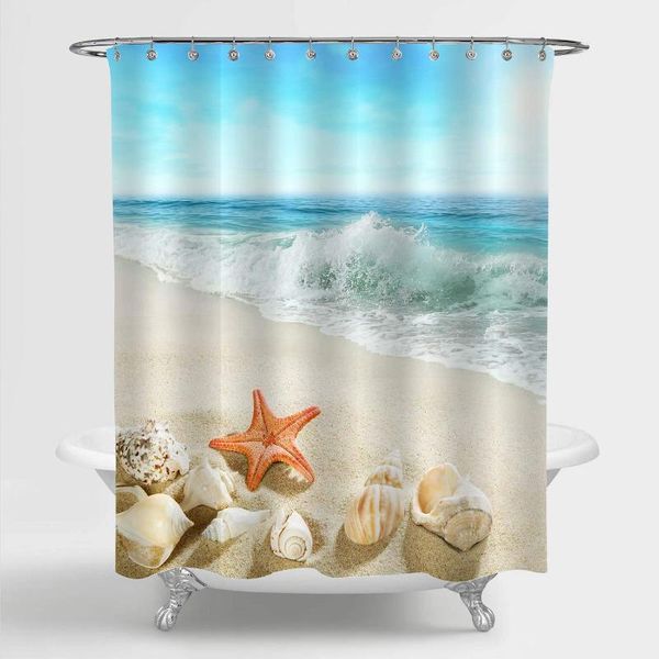 shower curtains ocean wave coastal beach curtain starfish seashell and conch marine life on seashore sand tropical seascape bathroom
shower curtains ocean wave coastal beach curtain starfish seashell and conch marine life on seashore sand tropical seascape bathroom