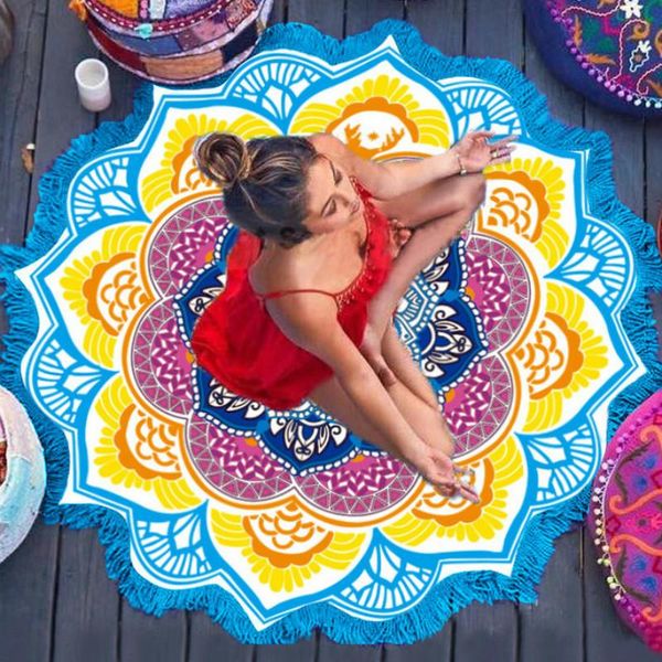 150*150 cm pilates yoga fitness mat summer beach mandala tapestry peacock printed tapete sunblock round cover-up blanket mats
150*150 cm pilates yoga fitness mat summer beach mandala tapestry peacock printed tapete sunblock round cover-up blanket mats