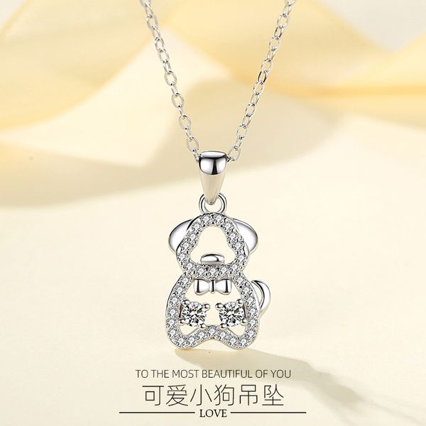 jewelry highly quality women party wedding lovers gifts925 sterling silver dog necklace with diamond simple women's fashion cute shape
jewelry highly quality women party wedding lovers gifts925 sterling silver dog necklace with diamond simple women's fashion cute shape