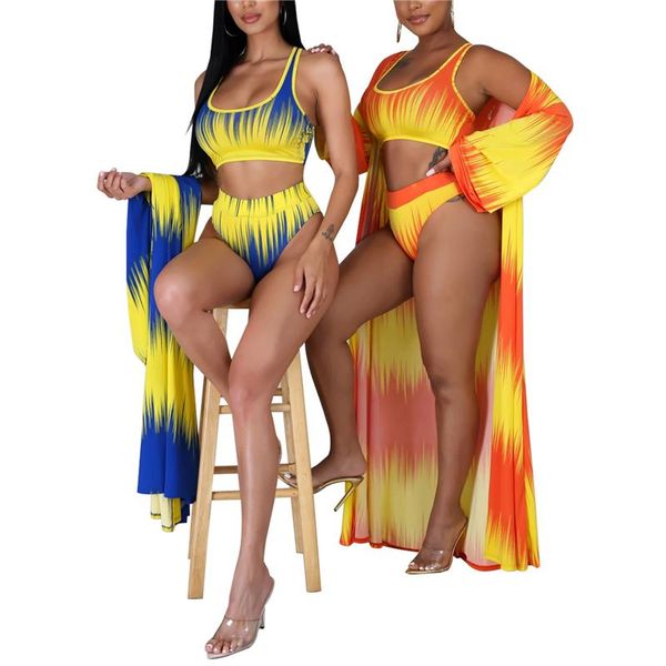 women's swimwear 3pcs bikini set sports style strap bra with briefs and coat color blocking for beach/swimming costume, White;black
women's swimwear 3pcs bikini set sports style strap bra with briefs and coat color blocking for beach/swimming costume, White;black