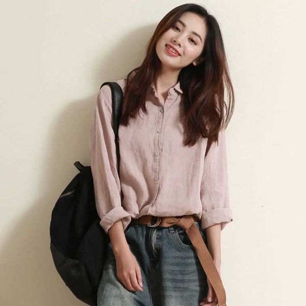 women's blouses & shirts arrival spring autumn women long sleeve loose all-matched casual cotton linen korean blouse 6hr8, White
women's blouses & shirts arrival spring autumn women long sleeve loose all-matched casual cotton linen korean blouse 6hr8, White
