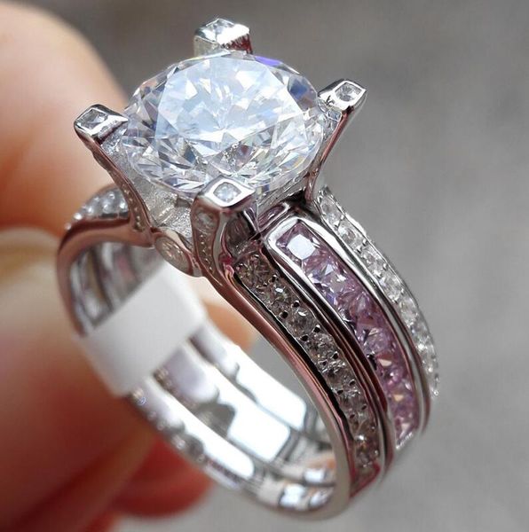 fashion jewelry 10kt white gold filled roud cut pink sapphire cz diamond gemstone wedding engagement women ring gift wjl3179, Silver
fashion jewelry 10kt white gold filled roud cut pink sapphire cz diamond gemstone wedding engagement women ring gift wjl3179, Silver