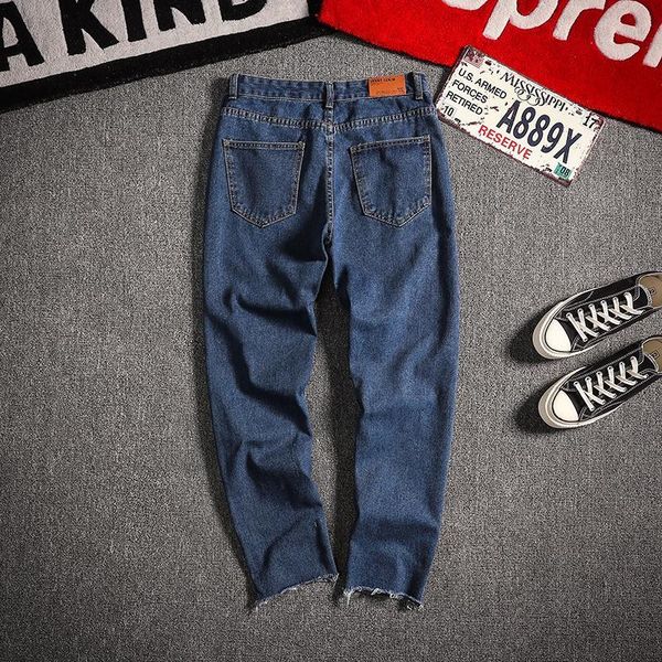 summer jeans men slim fashion washed solid color casual denim pants man streetwear wild hip hop cowboy trousers male clothes men's 366w, Blue
summer jeans men slim fashion washed solid color casual denim pants man streetwear wild hip hop cowboy trousers male clothes men's 366w, Blue