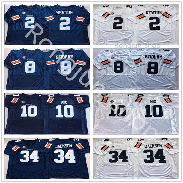 men ncaa college football auburn tigers jersey 10 nix 34 bo jackson 8 jarrett stidham 2 cam newton university team navy blue white all stitc, Black
men ncaa college football auburn tigers jersey 10 nix 34 bo jackson 8 jarrett stidham 2 cam newton university team navy blue white all stitc, Black