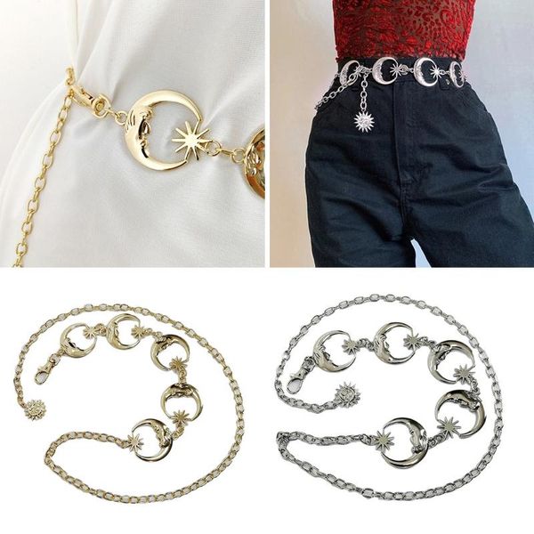 belts gothic punk women skinny belt bohemian metal moon charm wait chain body jewelry r2le, Black;brown
belts gothic punk women skinny belt bohemian metal moon charm wait chain body jewelry r2le, Black;brown