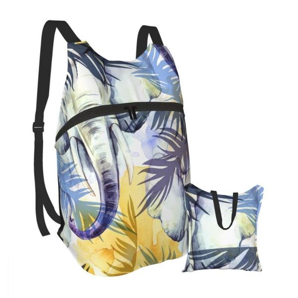 backpack watercolor elephants with colorful tropical leaves portable folding outdoor sport bag for camping cycling
backpack watercolor elephants with colorful tropical leaves portable folding outdoor sport bag for camping cycling