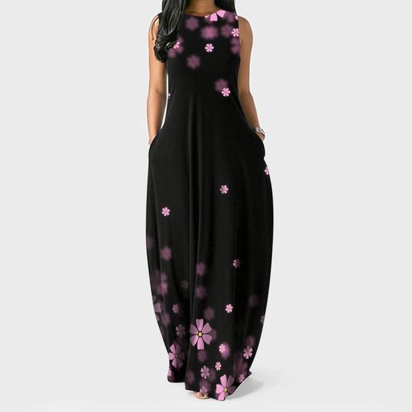 casual dresses flower print summer dress women plus size o-neck sleeveless pullover long floor-length elegant office boho, Black;gray
casual dresses flower print summer dress women plus size o-neck sleeveless pullover long floor-length elegant office boho, Black;gray