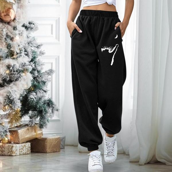 women's pants & capris 45# casual vintage print streetwear jogging autumn winter 2021 harajuku pocket sweatpants loose trousers mujer, Black;white
women's pants & capris 45# casual vintage print streetwear jogging autumn winter 2021 harajuku pocket sweatpants loose trousers mujer, Black;white