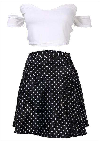 2 piece sets women tracksuits short sleeve crop mini dot skirt set high waist bodycon sexy, Gray
2 piece sets women tracksuits short sleeve crop mini dot skirt set high waist bodycon sexy, Gray