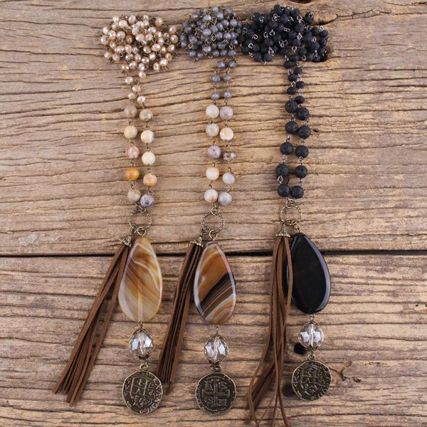 fashion bohemian jewelry accessory natural stones /glass crystal with stone dorp pendant tassel necklaces for women gift, Silver
fashion bohemian jewelry accessory natural stones /glass crystal with stone dorp pendant tassel necklaces for women gift, Silver
