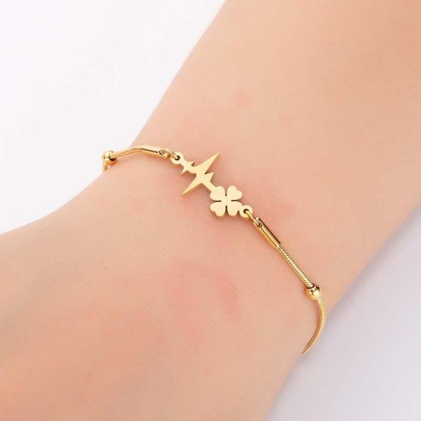 charm bracelets oly2u lucky gold color leaf plant for women punk irregular heartbeat beaded friend christmas gift, Golden;silver
charm bracelets oly2u lucky gold color leaf plant for women punk irregular heartbeat beaded friend christmas gift, Golden;silver