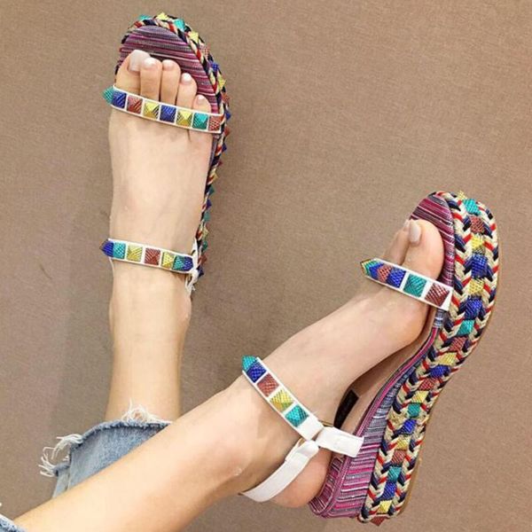 sandals fashion colorful rivet women summer shoes woman casual wedge platform sandal ladies high heels sandalia feminina kl171, Black
sandals fashion colorful rivet women summer shoes woman casual wedge platform sandal ladies high heels sandalia feminina kl171, Black
