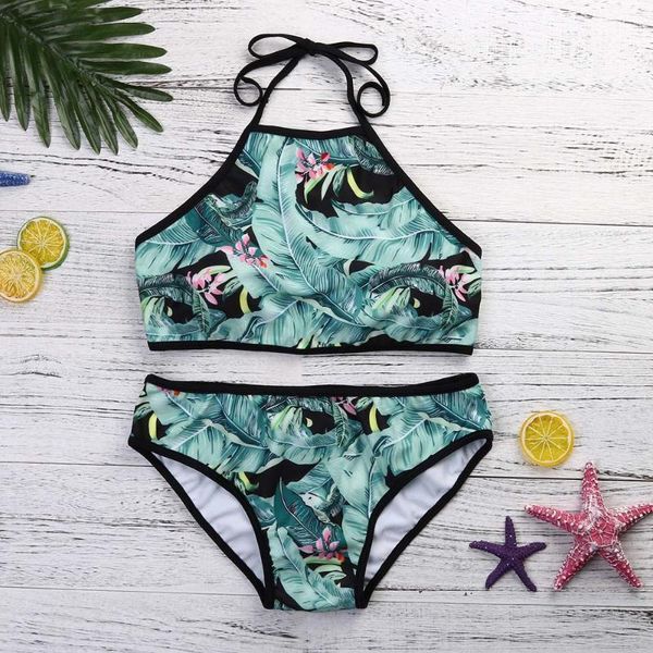 women's swimwear swimsuit high neck bikini women brazilian set green print halter beach wear bathing suits *e, White;black
women's swimwear swimsuit high neck bikini women brazilian set green print halter beach wear bathing suits *e, White;black