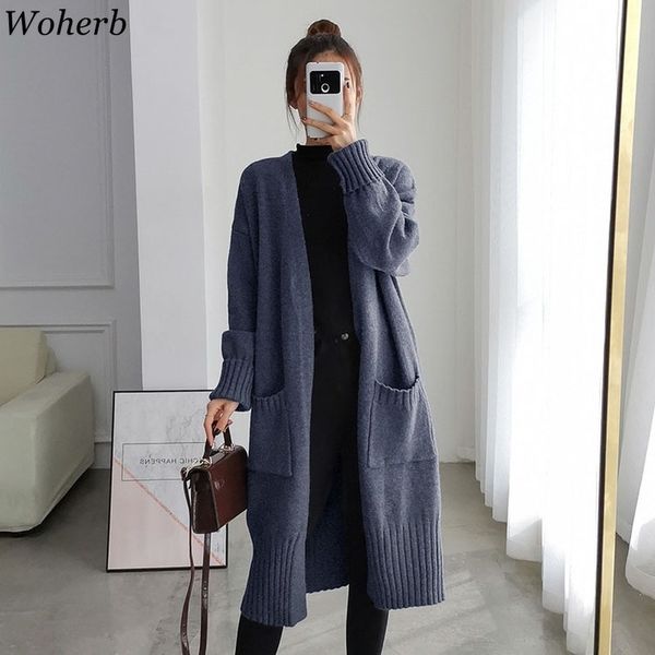 fall winter long cardigan knitted sweater women female jumper cardigans casual streetwear open stitch sweaters 210417, White;black
fall winter long cardigan knitted sweater women female jumper cardigans casual streetwear open stitch sweaters 210417, White;black