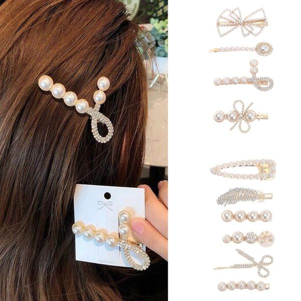 hair clips & barrettes sweet pearl set fashion crystal headwear women girls feather hairpins hairgrip accessories, Golden;silver
hair clips & barrettes sweet pearl set fashion crystal headwear women girls feather hairpins hairgrip accessories, Golden;silver