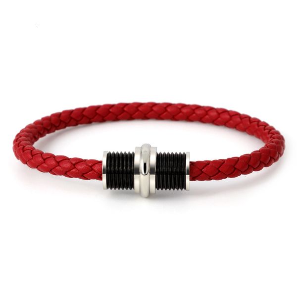 bangles bracelets stainless steel leather rope bracelet made in japan and korea, Black
bangles bracelets stainless steel leather rope bracelet made in japan and korea, Black