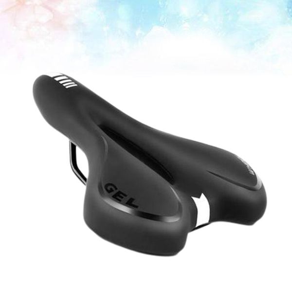 bike saddles 1pc silicone saddle seat absorption comfortable breathable for women men black 
bike saddles 1pc silicone saddle seat absorption comfortable breathable for women men black