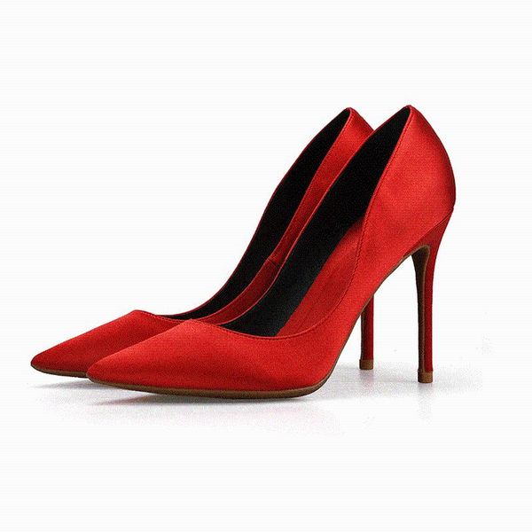 dress shoes women pumps satin high heels party ladies red pointed toe stiletto bridal wedding big size zapatos mujer, Black
dress shoes women pumps satin high heels party ladies red pointed toe stiletto bridal wedding big size zapatos mujer, Black