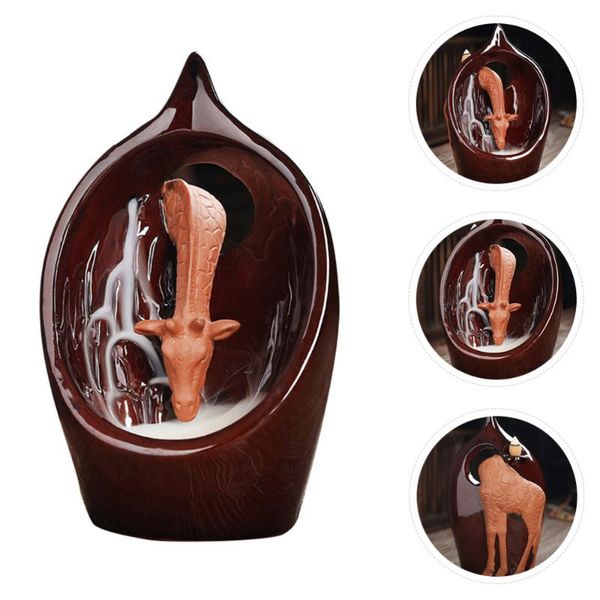 fragrance lamps 1pc ceramic censer giraffes drink water design backflow incense holder
fragrance lamps 1pc ceramic censer giraffes drink water design backflow incense holder