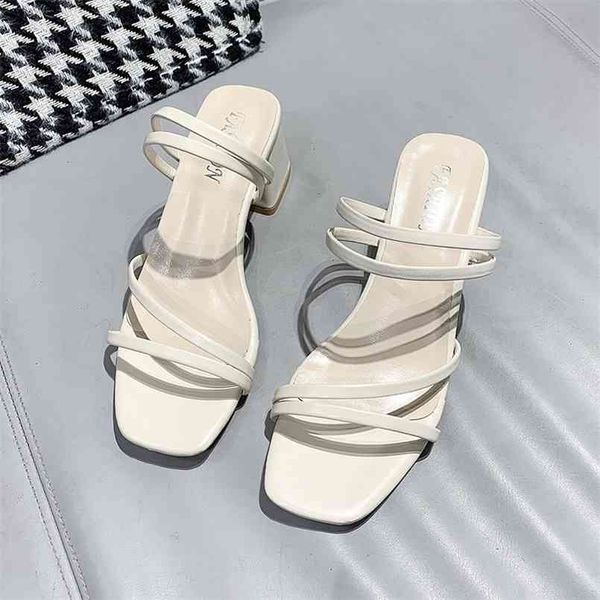 women slippers square toe khaki sandal summer shoes woman black slides slipper female high heel beige vintage sandels 210619
women slippers square toe khaki sandal summer shoes woman black slides slipper female high heel beige vintage sandels 210619