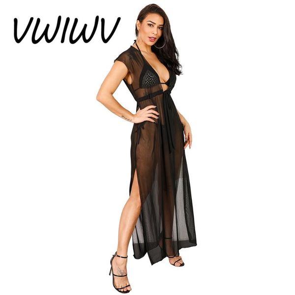 casual dresses vwiwv 2021 womens short sleeve deep v neck mesh summer dress beach ankle-length sids crack opening black long, Black;gray
casual dresses vwiwv 2021 womens short sleeve deep v neck mesh summer dress beach ankle-length sids crack opening black long, Black;gray