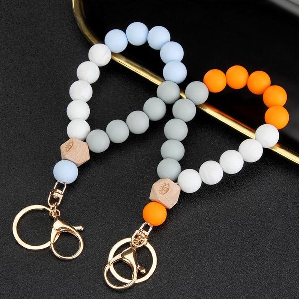 charm bracelets 1pcs evil eye wood beads silicone beaded keychain for keys wristlet bracelet keyring women accessories, Golden;silver
charm bracelets 1pcs evil eye wood beads silicone beaded keychain for keys wristlet bracelet keyring women accessories, Golden;silver