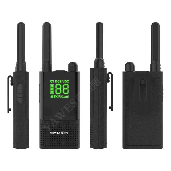 walkie talkie yawes high-power walkie-talkie 5w, suitable for el use and outdoor intercom, clear sound, quality assurance (2 sets)
walkie talkie yawes high-power walkie-talkie 5w, suitable for el use and outdoor intercom, clear sound, quality assurance (2 sets)