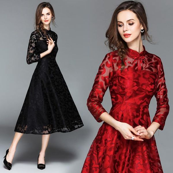 casual dresses godeir winter autumn dress women 2021 elegant black lace long party female slim wedding bridesmaids maxi 3xl, Black;gray
casual dresses godeir winter autumn dress women 2021 elegant black lace long party female slim wedding bridesmaids maxi 3xl, Black;gray