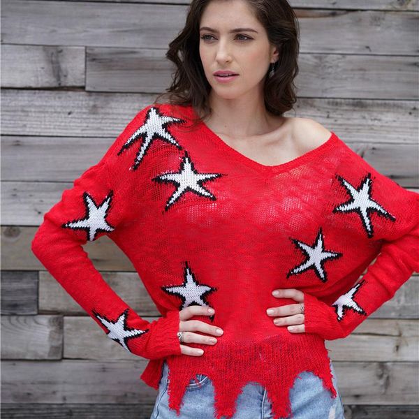 women's sweaters sweater female 2021 autumn and winter v-neck long-sleeved five-pointed star pattern loose large size knitted hipster, White;black
women's sweaters sweater female 2021 autumn and winter v-neck long-sleeved five-pointed star pattern loose large size knitted hipster, White;black