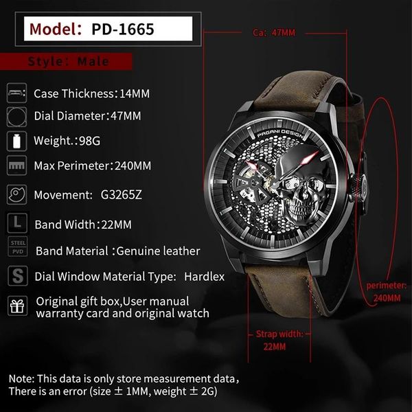 wristwatches 2021 pagani design men's sports watch for men mechanical skeleton tourbillon waterproof clock man wrist, Slivery;brown
wristwatches 2021 pagani design men's sports watch for men mechanical skeleton tourbillon waterproof clock man wrist, Slivery;brown