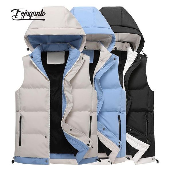 men's vests fojaganto winter solid color vest double-sided wear hooded jacket fashion youth basic all-match cotton male, Black;white
men's vests fojaganto winter solid color vest double-sided wear hooded jacket fashion youth basic all-match cotton male, Black;white