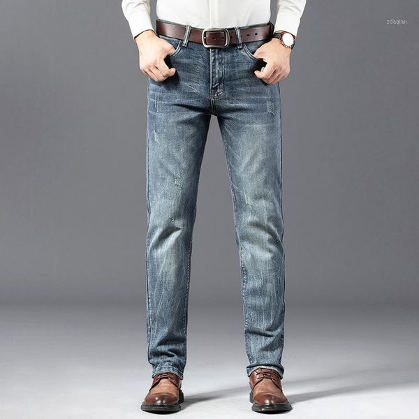 men's jeans business spring straight fit casual men classic trousers male pants cotton stretch high-quality, Blue
men's jeans business spring straight fit casual men classic trousers male pants cotton stretch high-quality, Blue