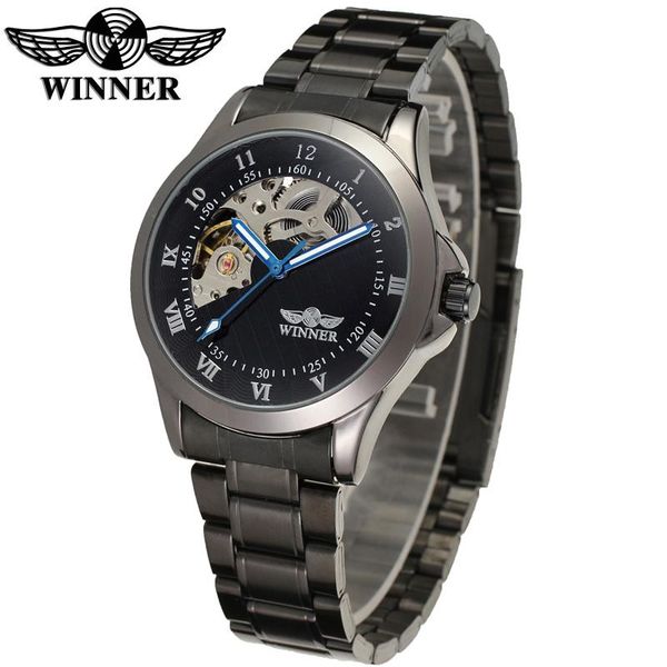 wristwatches t-winner circular roman digital mechanical watch semi-hollow steel band black blue hand wrist, Slivery;brown
wristwatches t-winner circular roman digital mechanical watch semi-hollow steel band black blue hand wrist, Slivery;brown