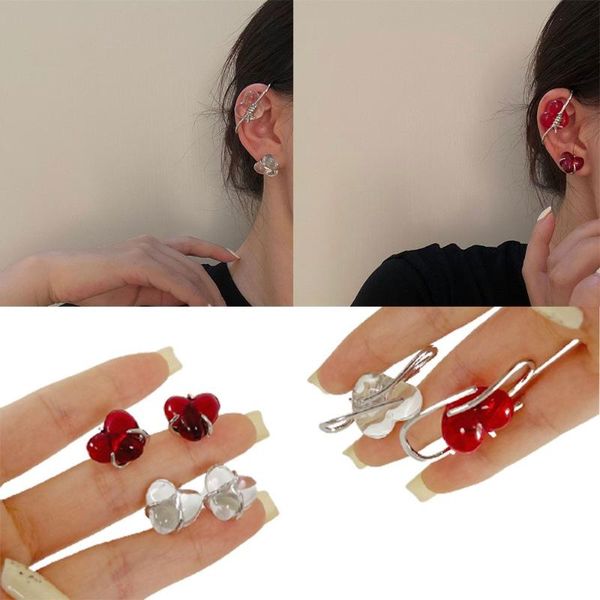 stud 1 pair or pcs fashion retro transparent metal resin smooth earrings heart, Golden;silver
stud 1 pair or pcs fashion retro transparent metal resin smooth earrings heart, Golden;silver