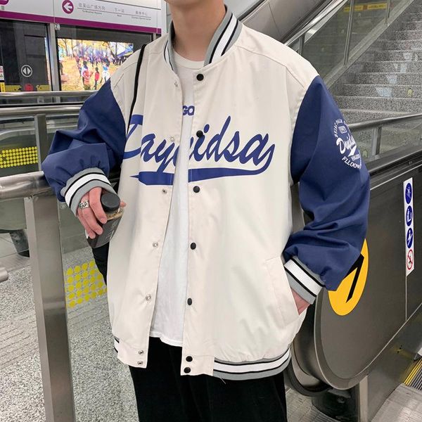 men's jackets hong kong style men's 2021 spring casual jacket loose letters baseball uniform couple trend men, Black;brown
men's jackets hong kong style men's 2021 spring casual jacket loose letters baseball uniform couple trend men, Black;brown