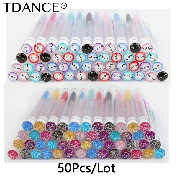 false eyelashes tdance disposable 50 pcs/pack crystal makeup reusable brush tube diamond handle mascara wand eyelash extension
false eyelashes tdance disposable 50 pcs/pack crystal makeup reusable brush tube diamond handle mascara wand eyelash extension